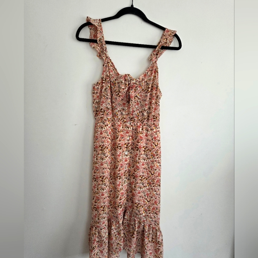 C. Wonder Pink Sleeveless Square Neck Sundress